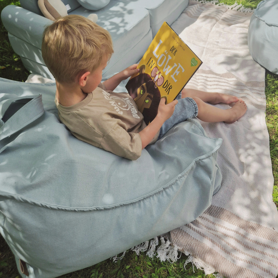 Outzy Sako Bag Oat Blush Beige - Bean Bag for Kids