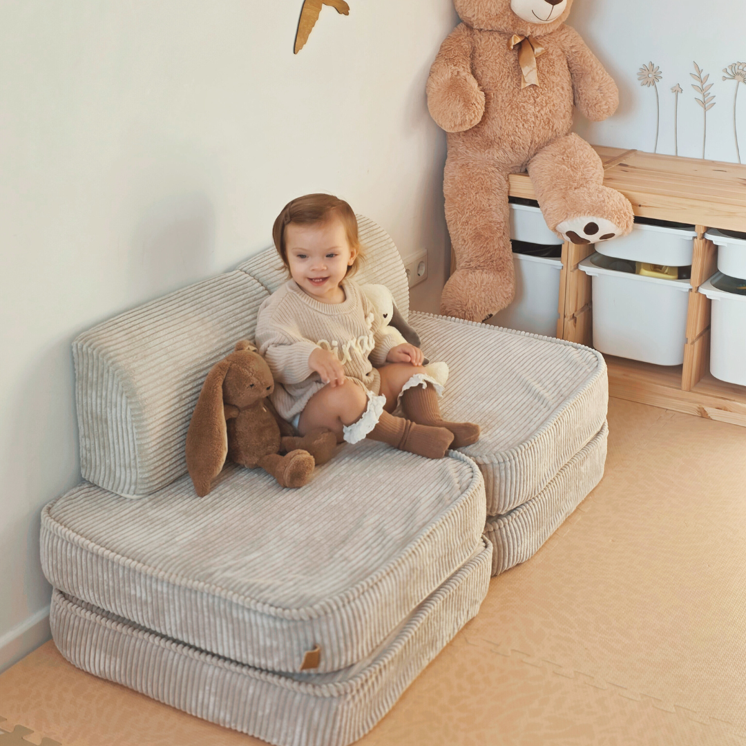 MeowBaby Spielsofa Ästhetik Cord Mini Basic - Classic Cord Edition