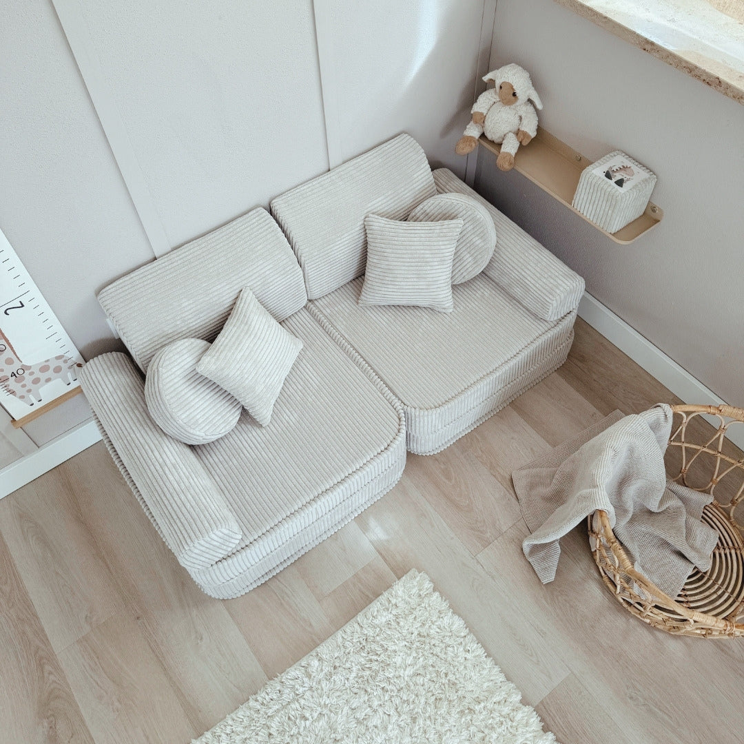 MeowBaby Spielsofa Ästhetik Cord Mini Plus - Classic Cord Edition