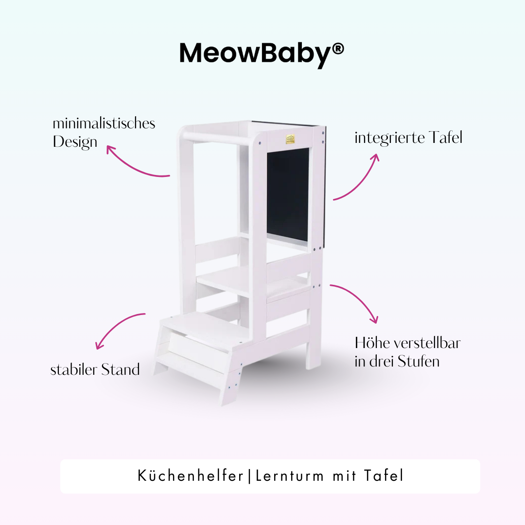 MeowBaby Lernturm/Küchenhelfer mit Tafel