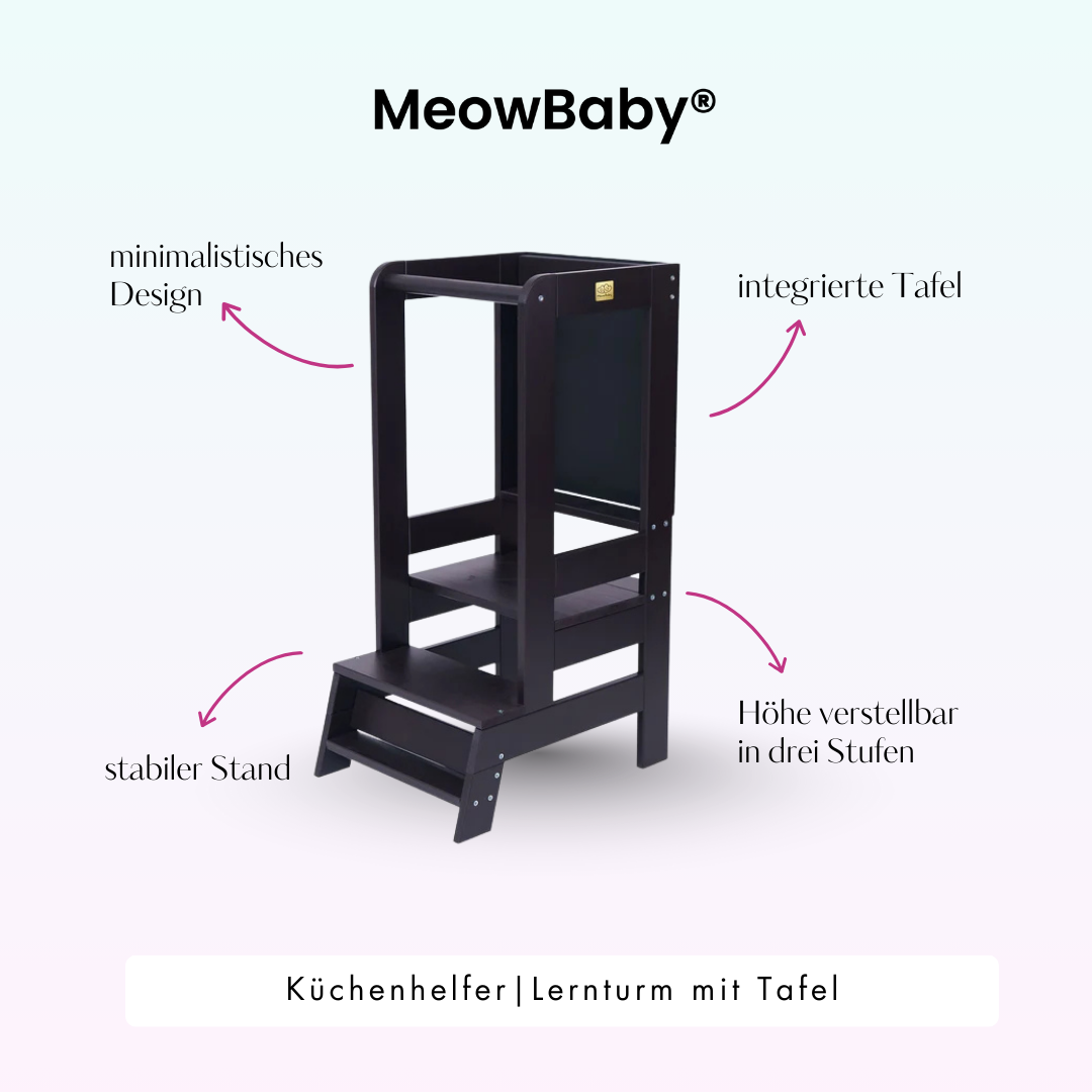 MeowBaby Lernturm/Küchenhelfer mit Tafel