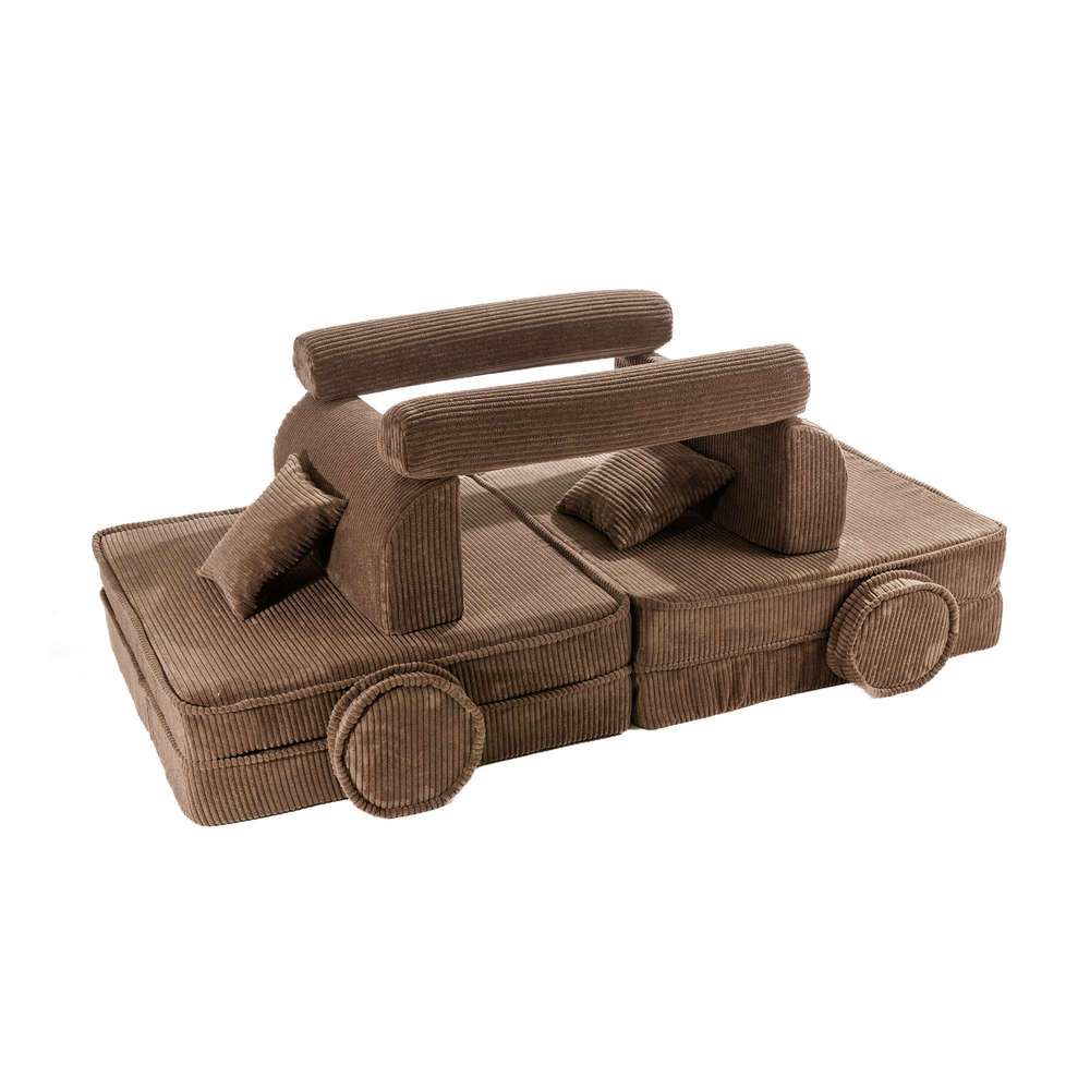 MeowBaby Spielsofa Ästhetik Cord - braun