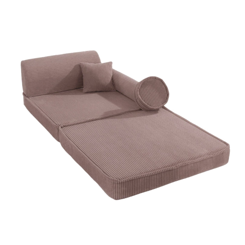 MeowBaby Spielsofa Ästhetik Cord - powder pink