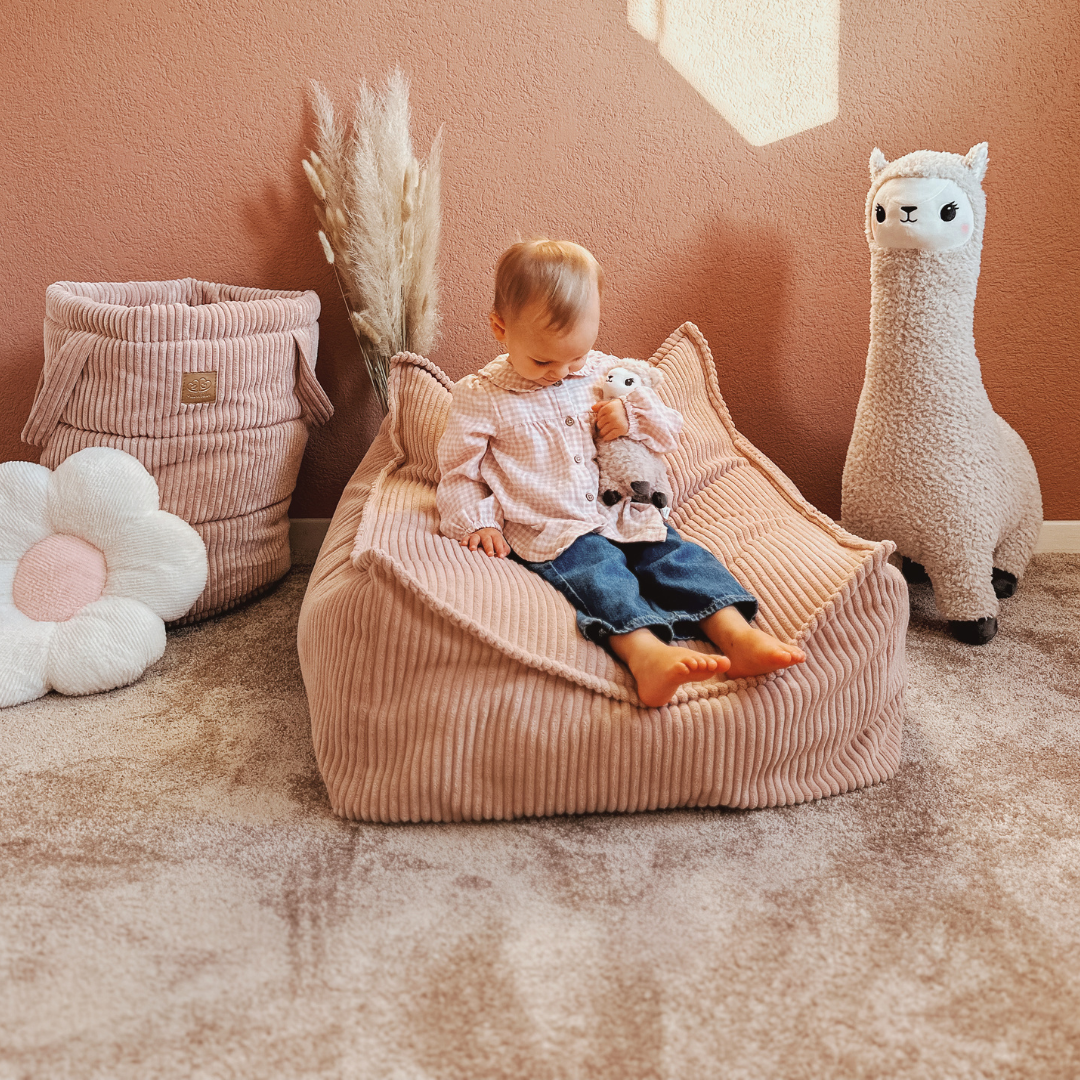 MeowBaby Sitzsack Ästhetik Cord eckig - Classic Cord Edition