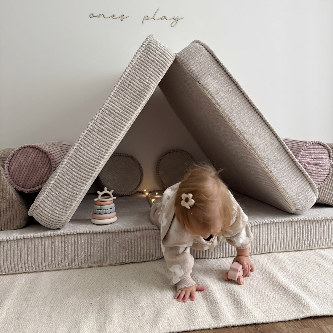 MeowBaby Spielsofa Ästhetik Cord - Cookie Dream