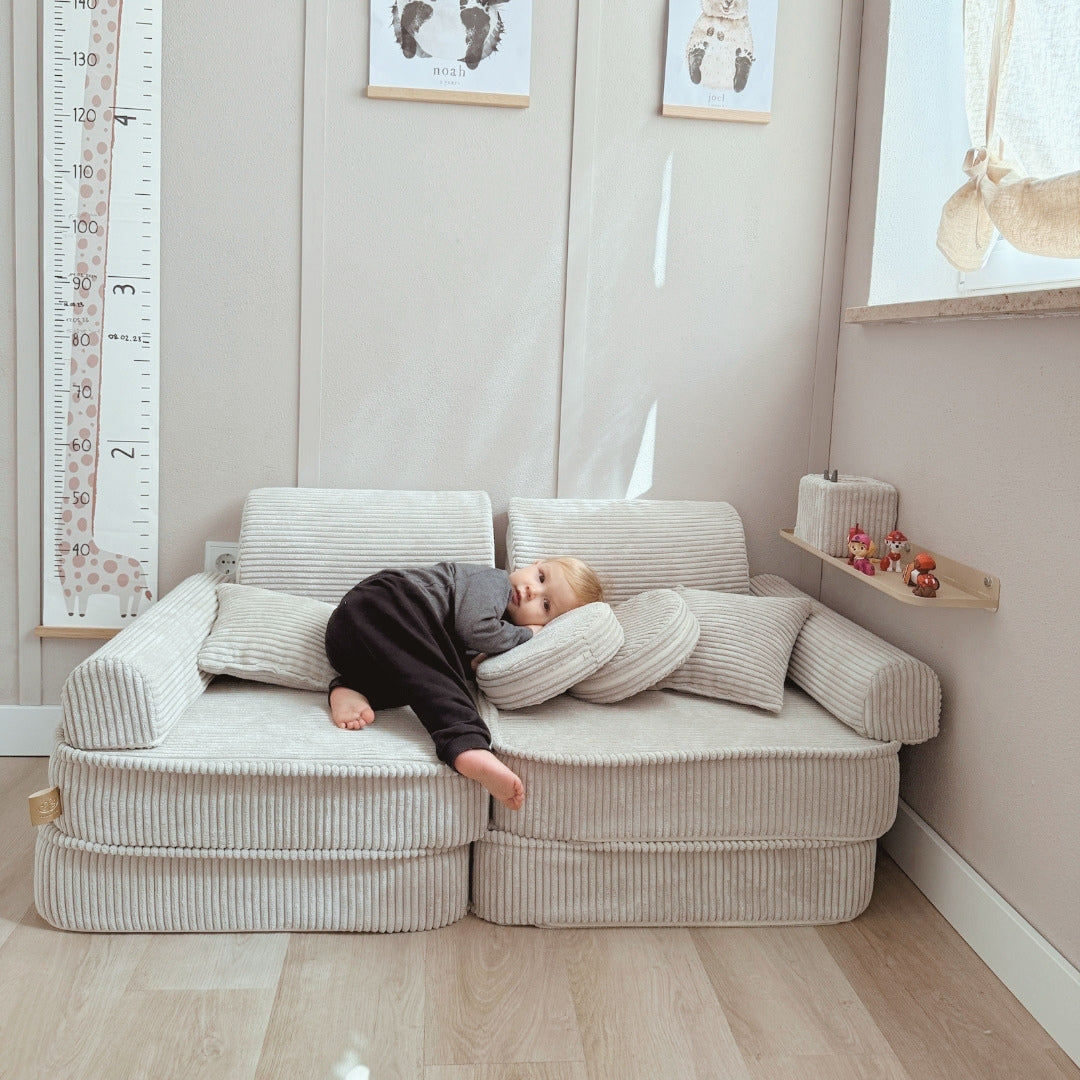 MeowBaby Spielsofa Ästhetik Cord Mini Plus - Classic Cord Edition
