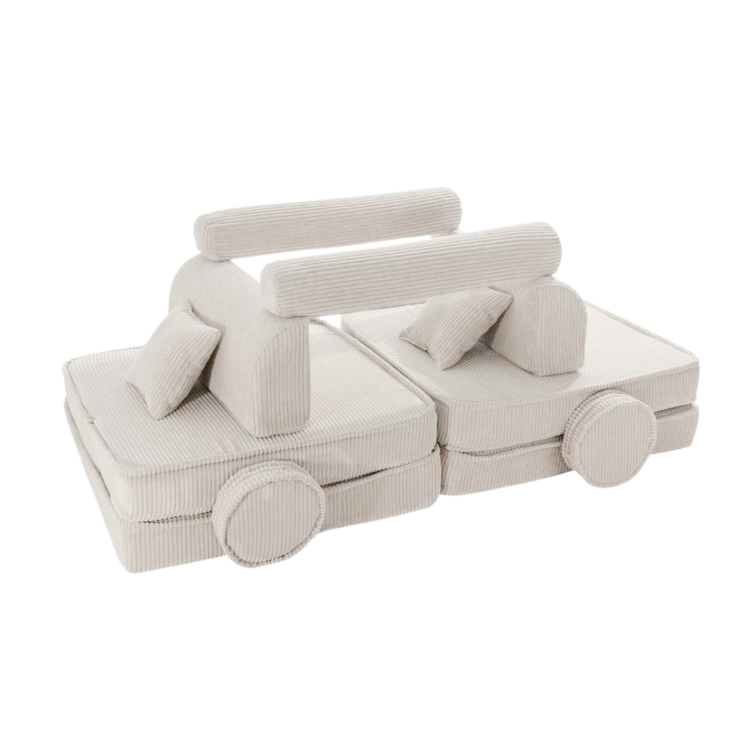 MeowBaby Spielsofa Ästhetik Cord - ecru/beige