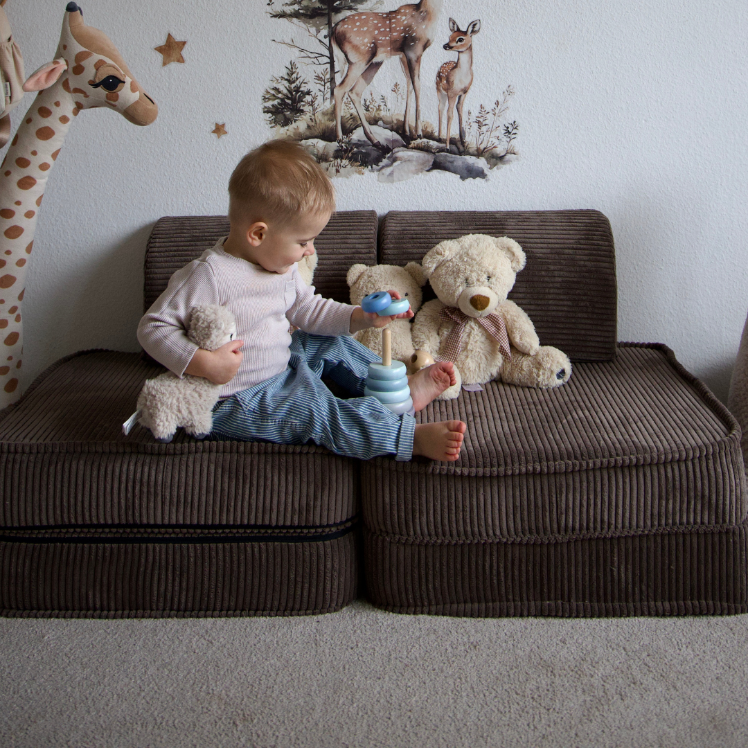 MeowBaby Spielsofa Ästhetik Cord Mini Basic - Classic Cord Edition
