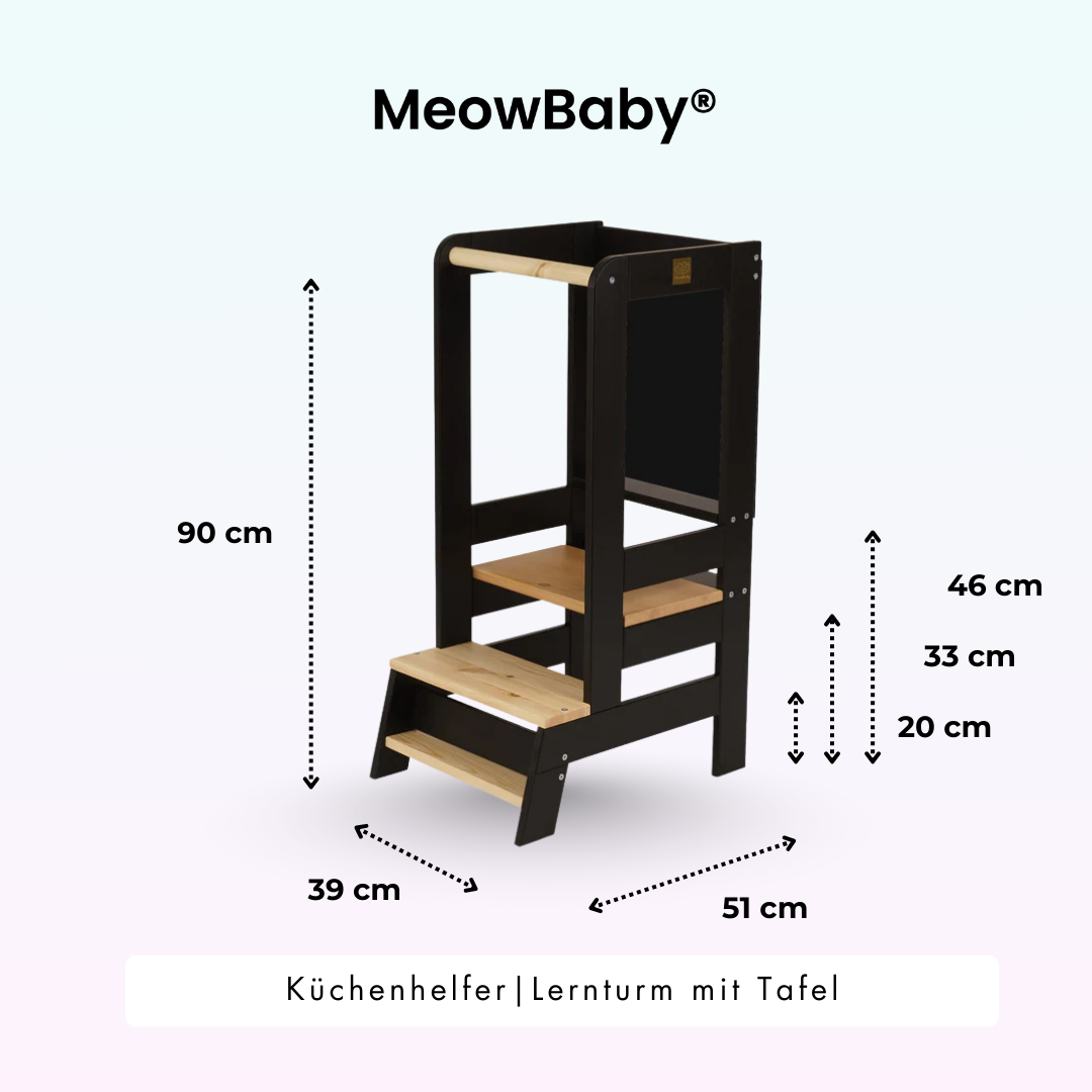 MeowBaby Lernturm/Küchenhelfer mit Tafel