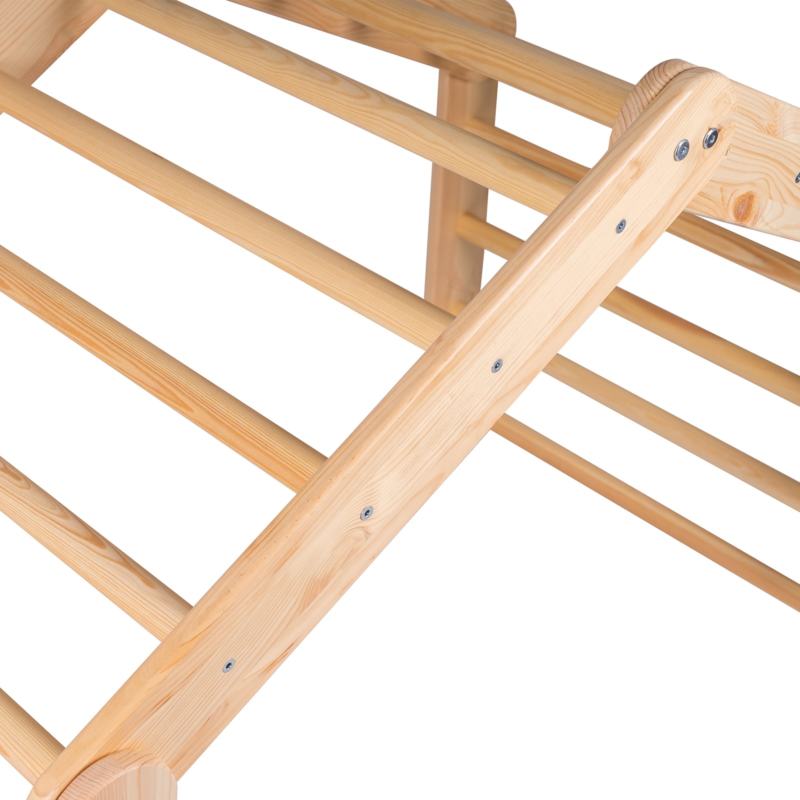 MeowBaby großes Kletterhaus 112x61x94 cm, faltbar - Rosa Haus, Leiter Natur