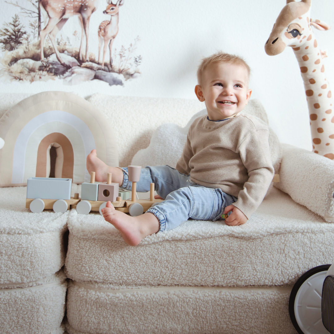 MeowBaby Play Sofa Bearly - beige/cream