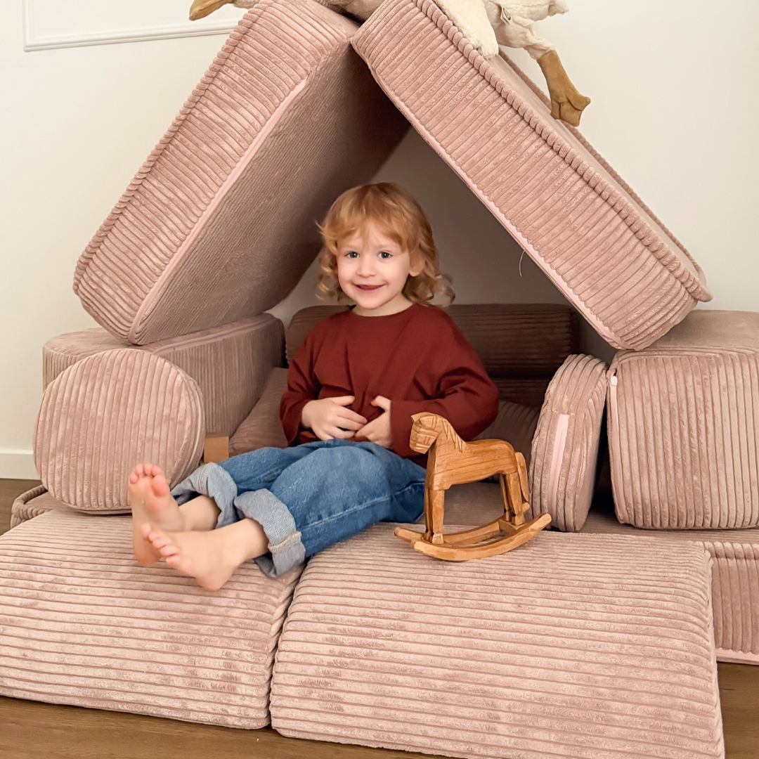 MeowBaby Spielsofa Ästhetik Cord Mini Max - Classic Cord Edition