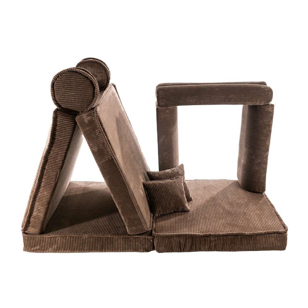MeowBaby Spielsofa Ästhetik Cord - braun