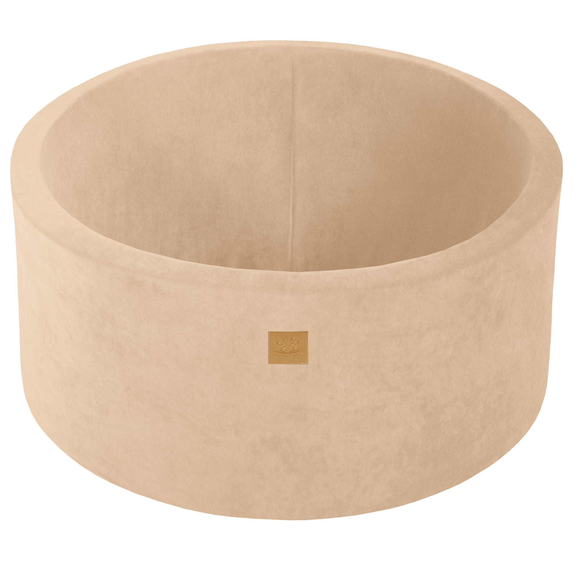 MeowBaby Bällebad Velvet ecru 90x40 cm, 300 Bälle - eigene Farbauswahl