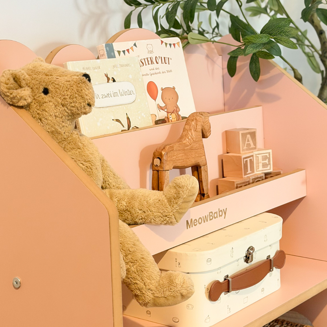 MeowBaby 2-in-1 Montessori-Bücherregal Cloudy