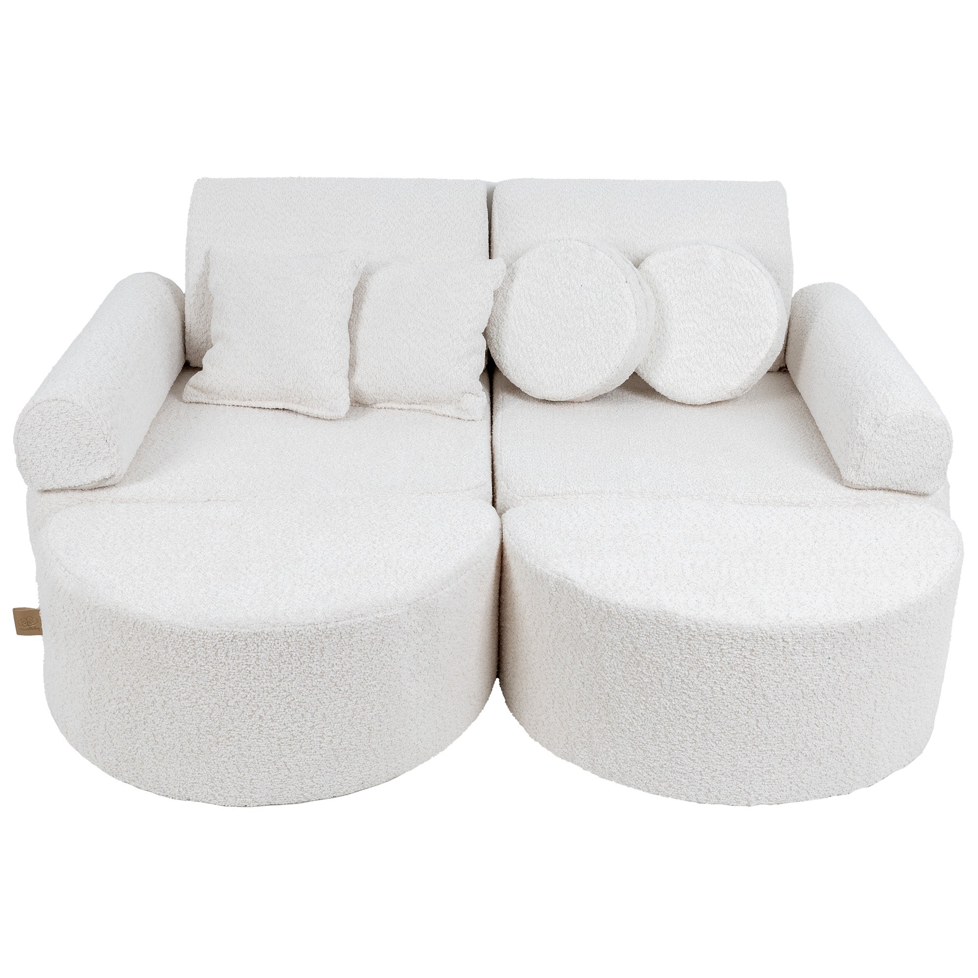 MeowBaby play sofa Mini Max Bouclé - cream/white