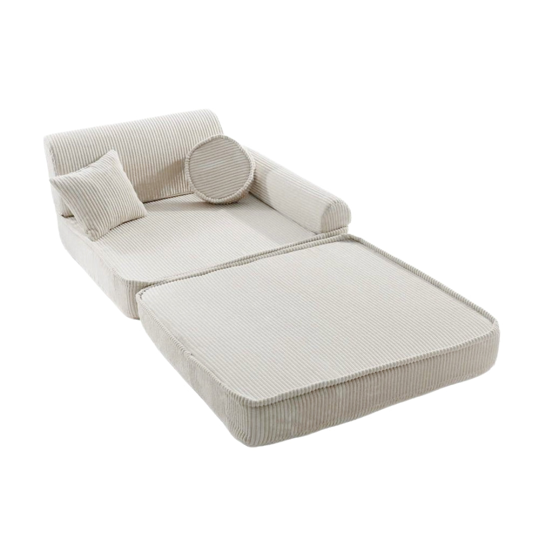 MeowBaby Spielsofa Ästhetik Cord - ecru/beige