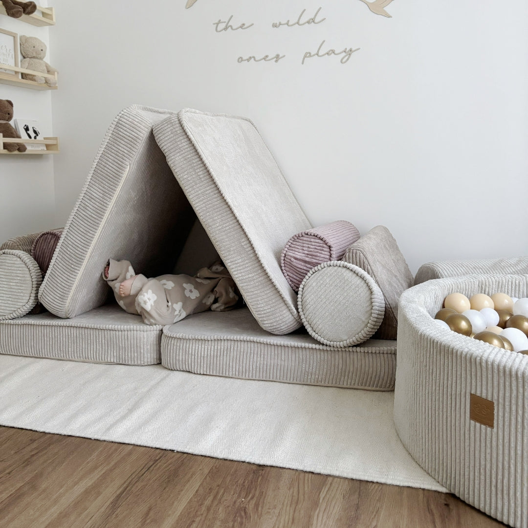 MeowBaby Spielsofa Ästhetik Cord - Cookie Dream