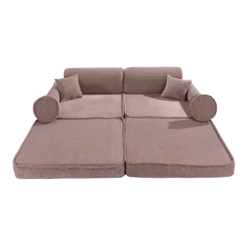MeowBaby Spielsofa Ästhetik Cord - powder pink