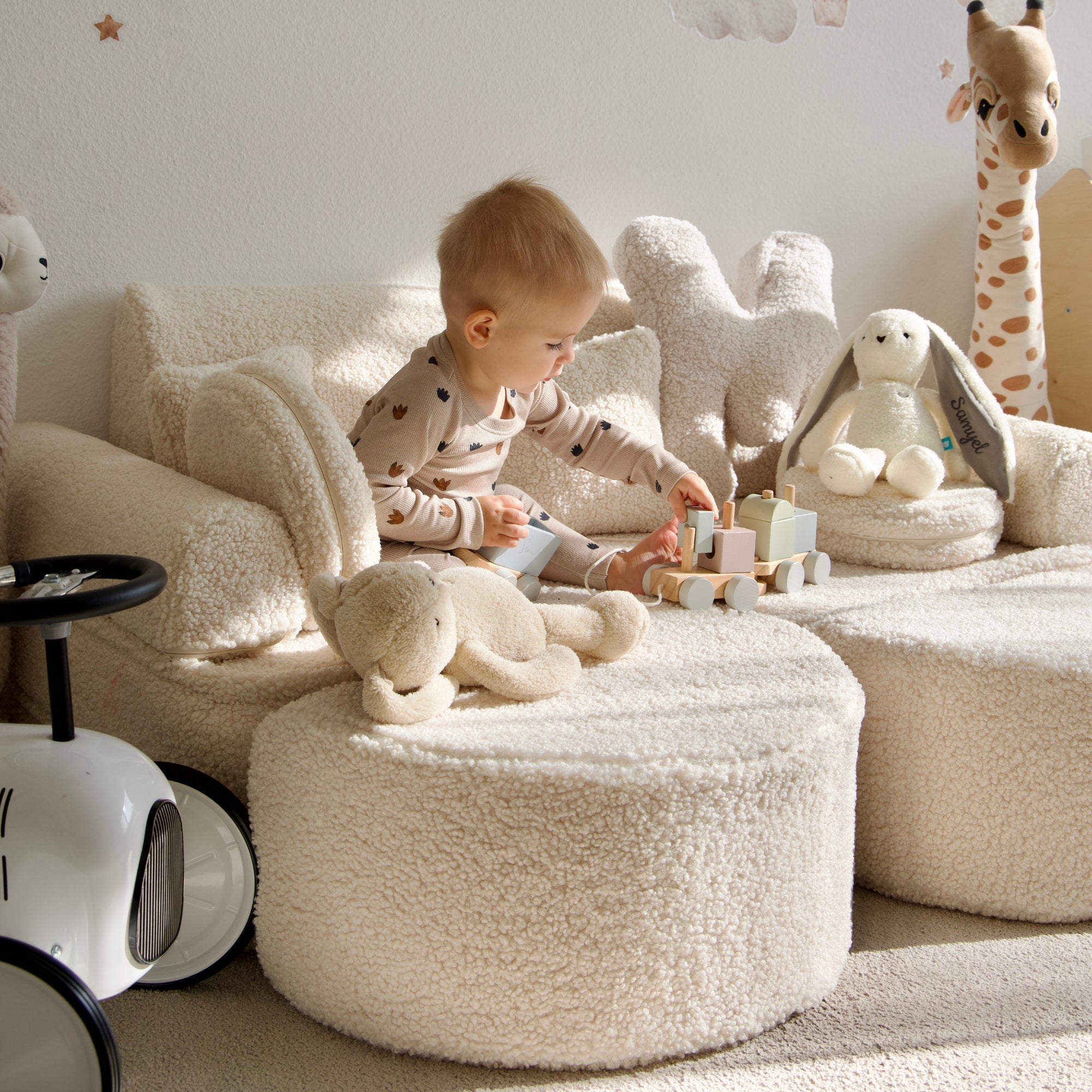MeowBaby Spielsofa Mini Max Bearly - Soft Teddy Edition