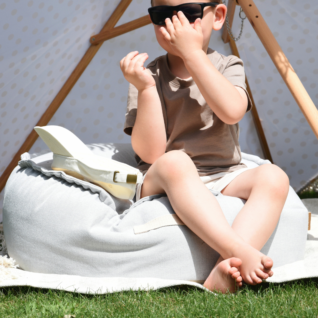 MeowBaby Outzy Sitzpouf für Kinder rund