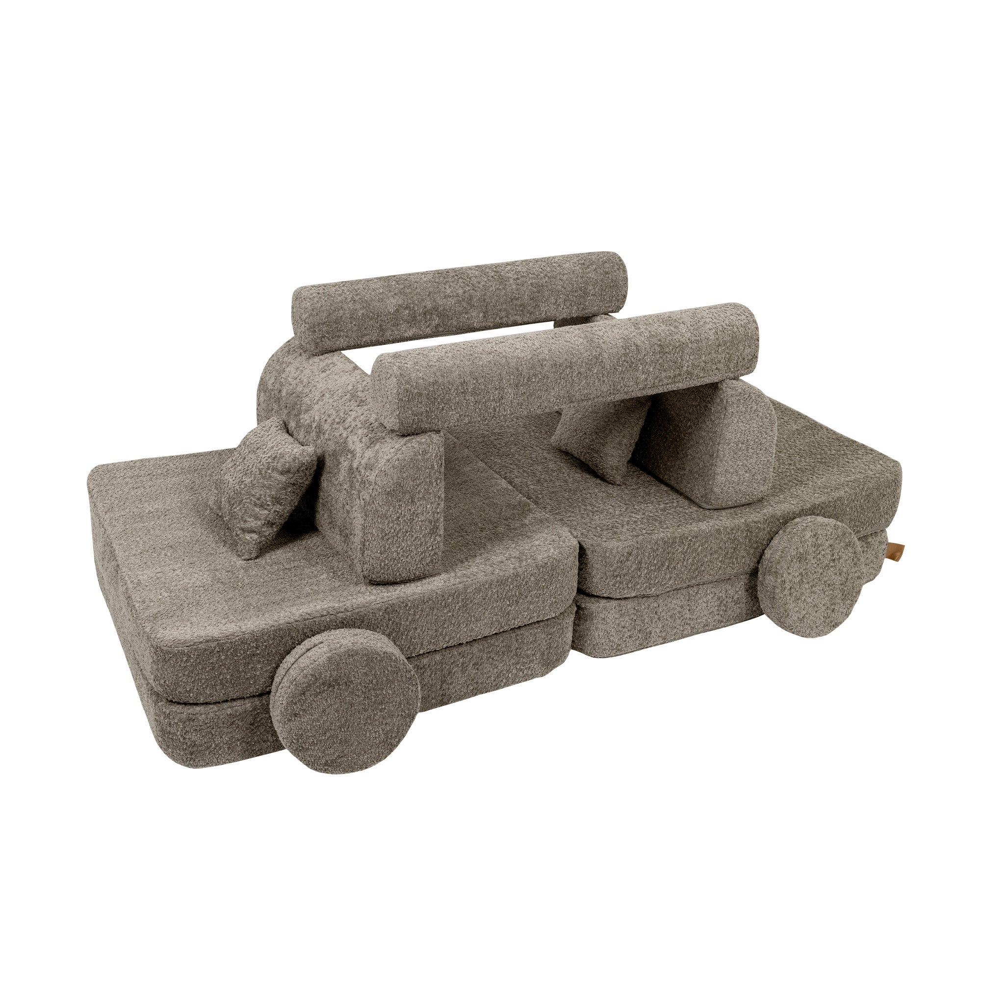 MeowBaby Play Sofa Premium Bouclé - taupe