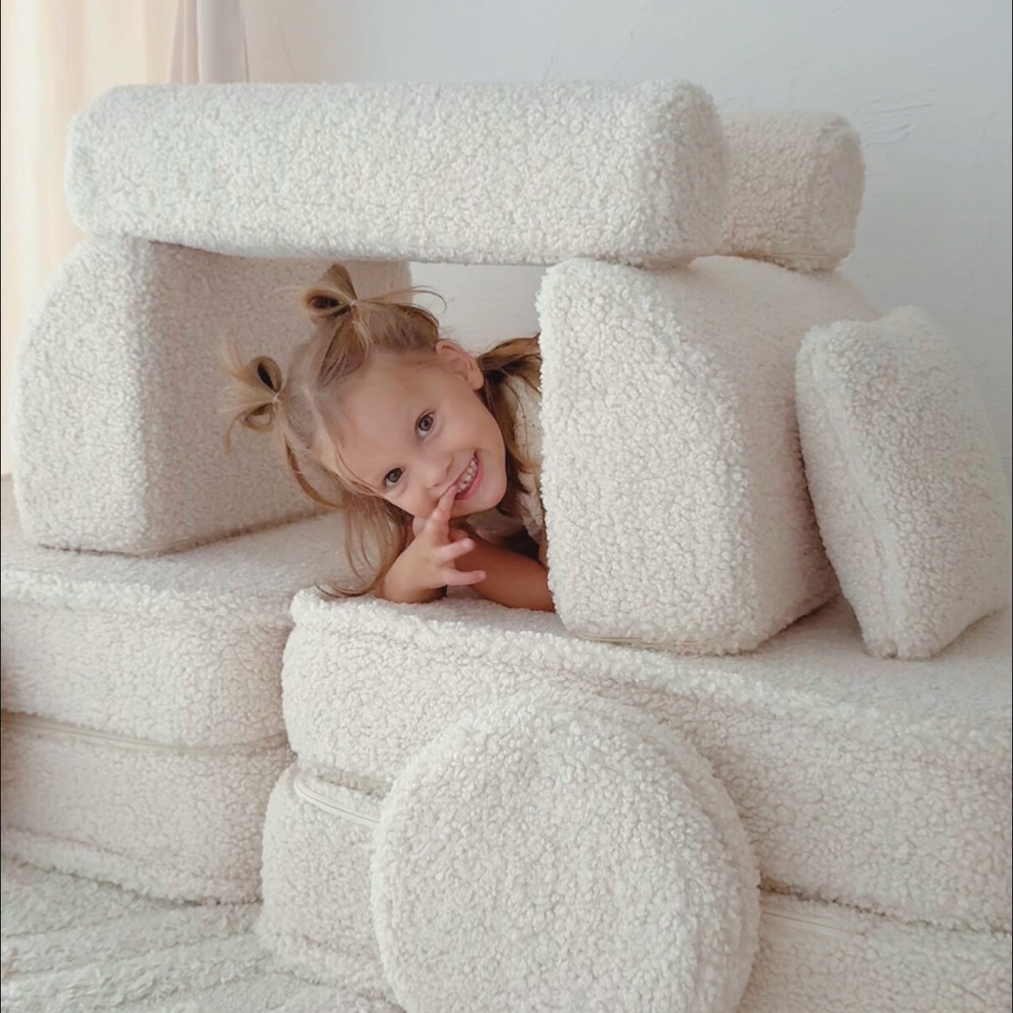 MeowBaby Play Sofa Mini Plus Bearly - beige/cream