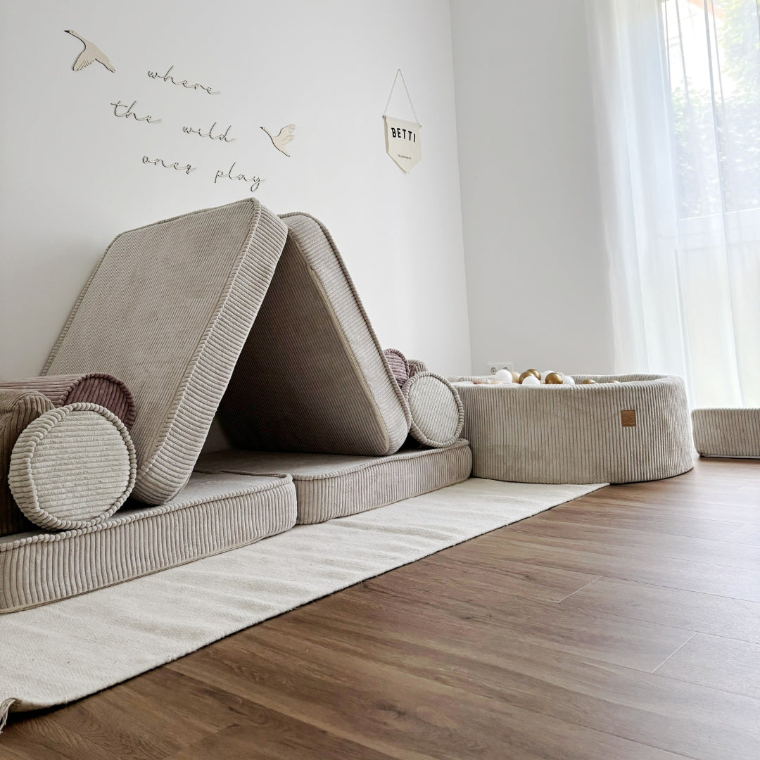 MeowBaby Spielsofa Ästhetik Cord - Cookie Dream