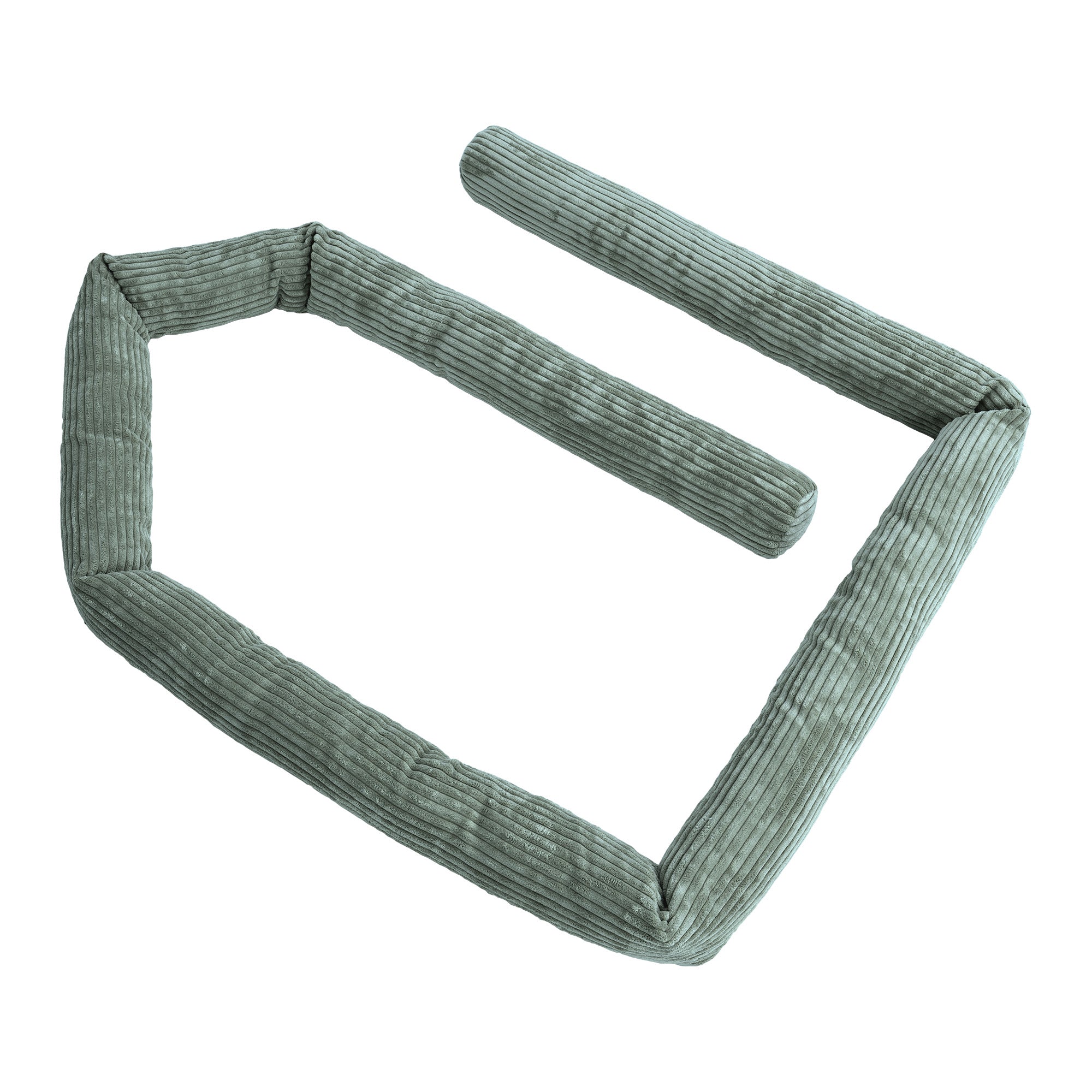 MeowBaby Bettschlange Cord, 2 m - Ästhetik olive