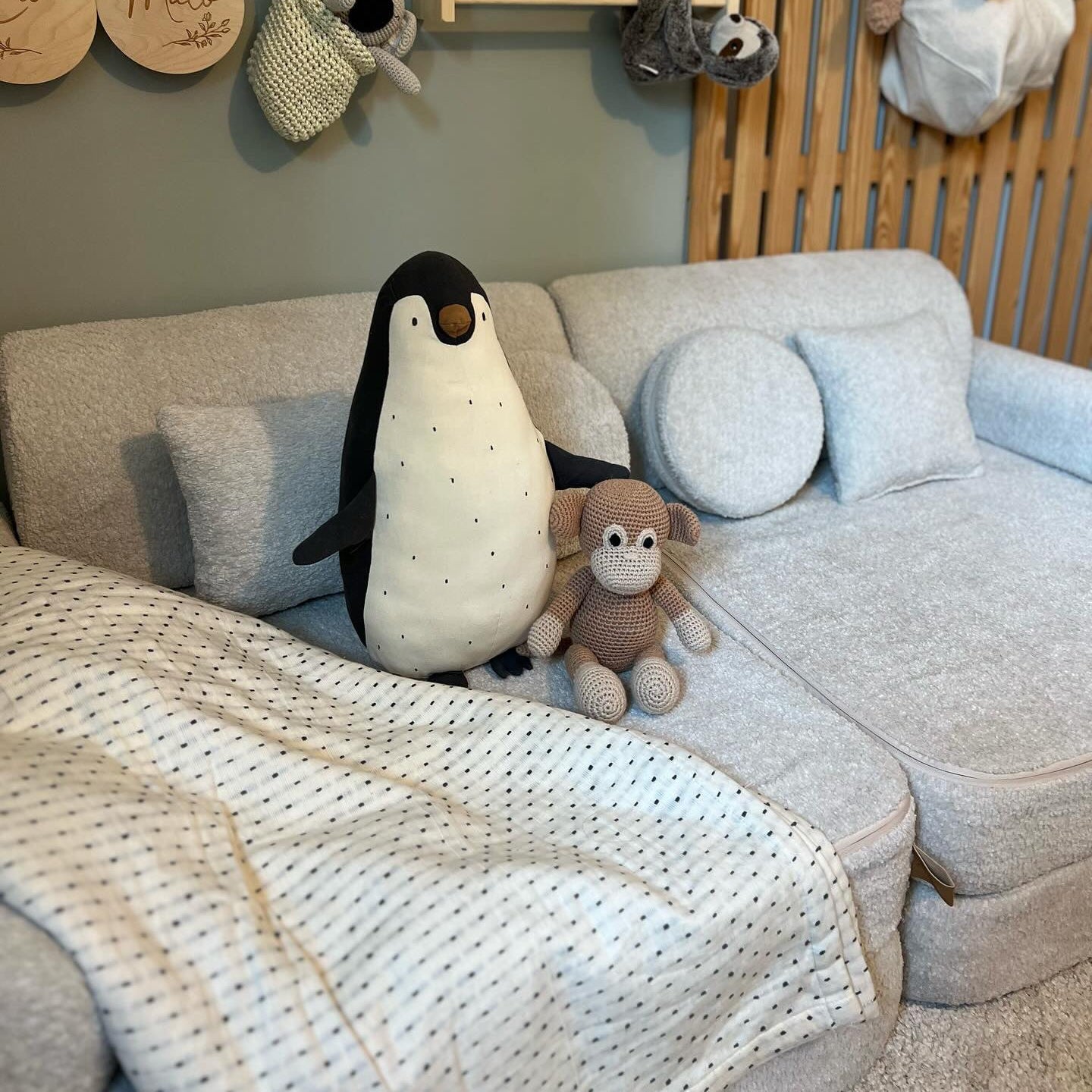 MeowBaby Spielsofa Premium Bouclé