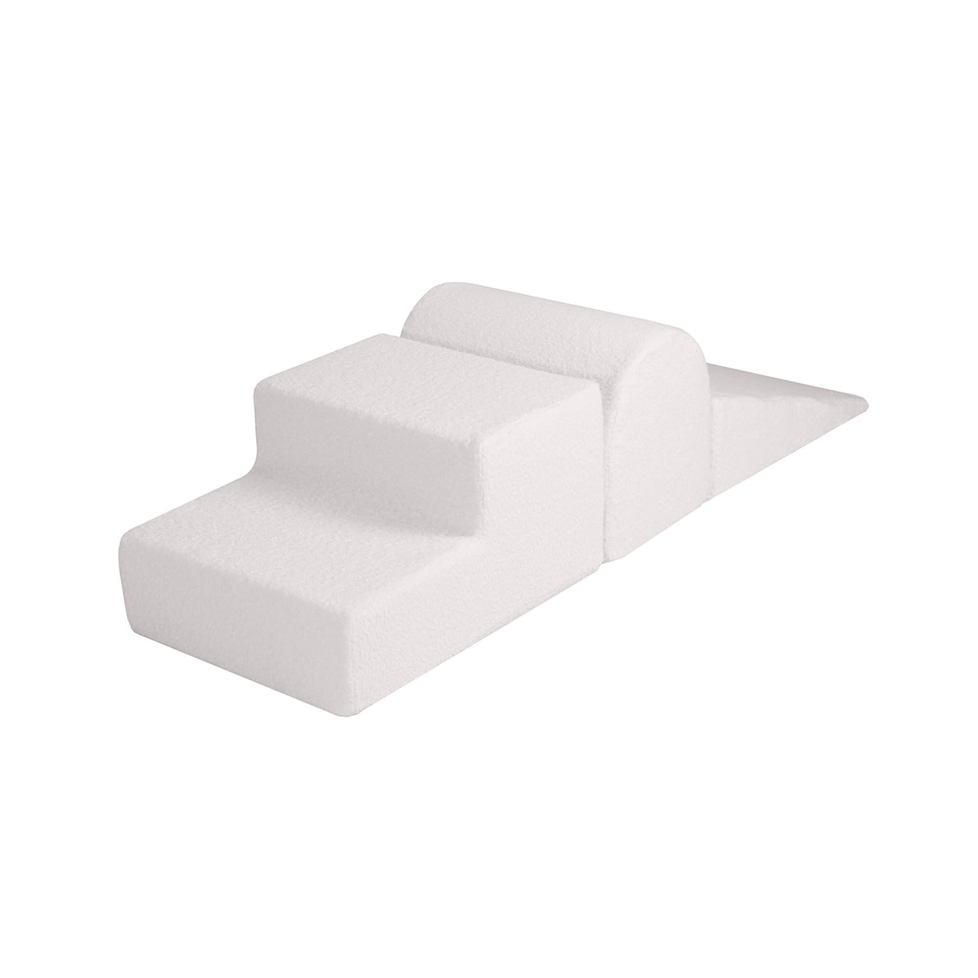 MeowBaby foam play set Bouclé 3 elements - cream/white