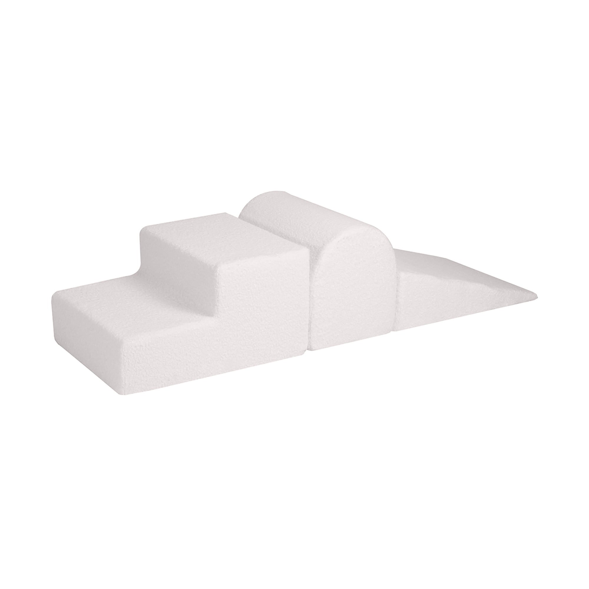 MeowBaby foam play set Bouclé 3 elements - cream/white