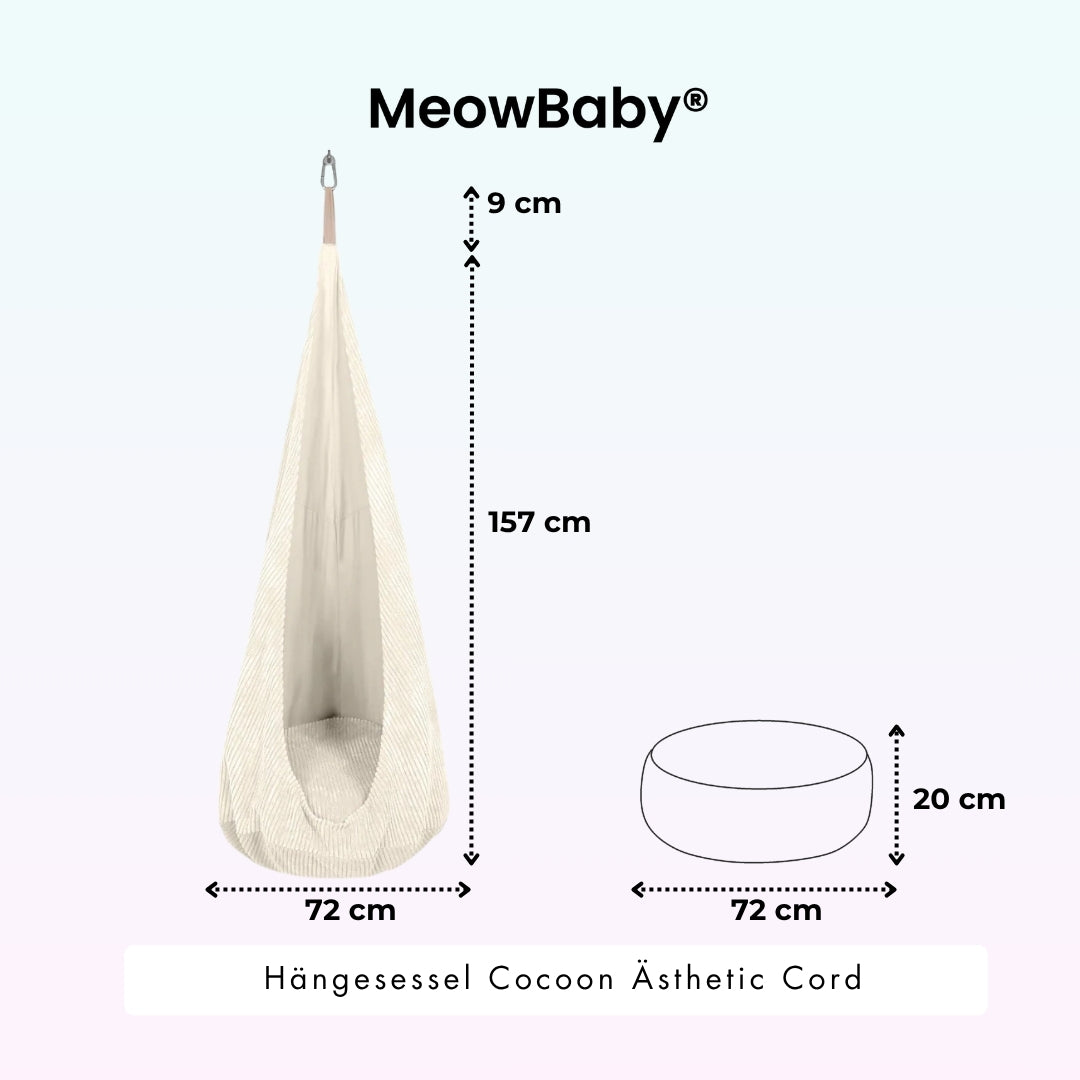 MeowBaby Hängesessel Cocoon Ästhetic Cord