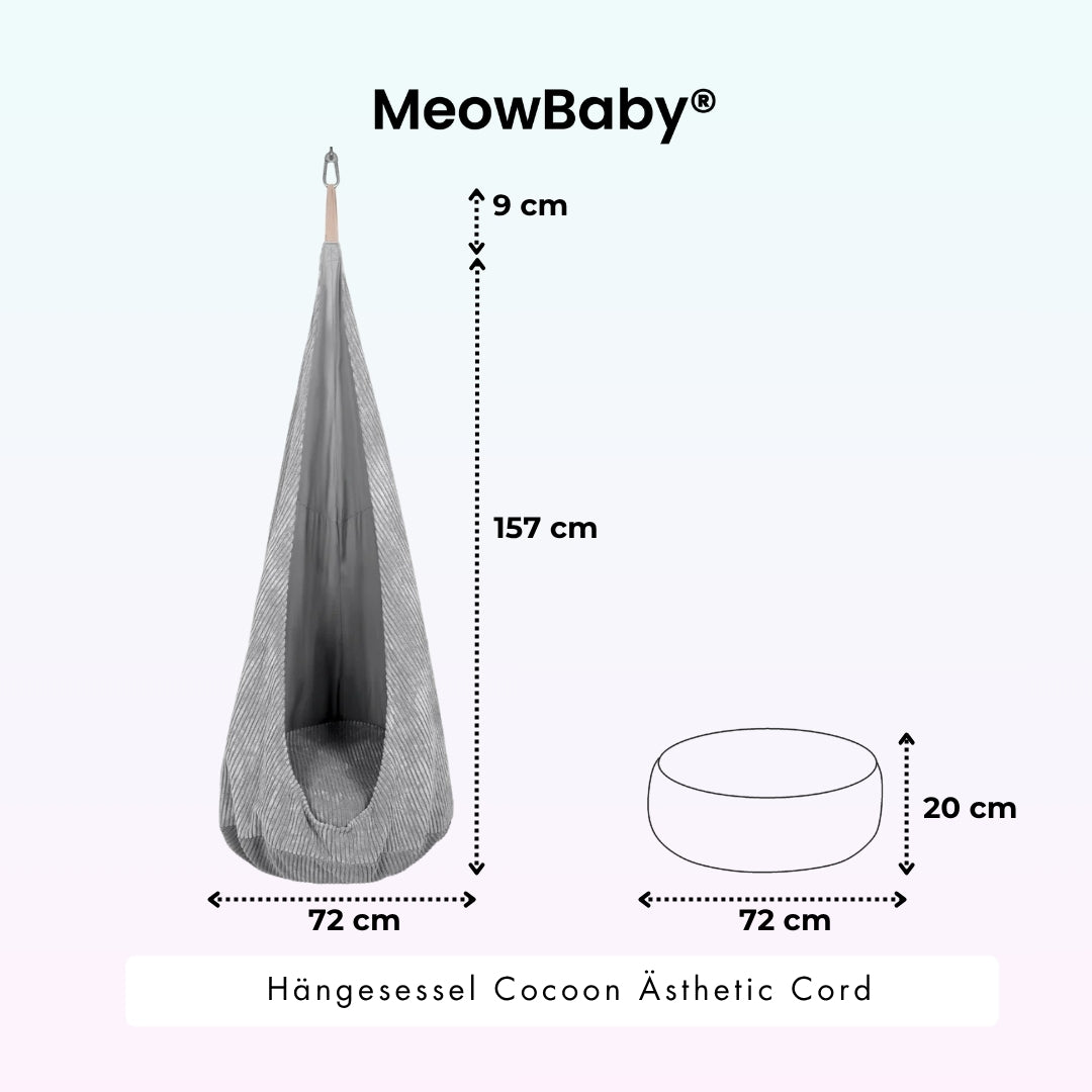 MeowBaby Hängesessel Cocoon Ästhetic Cord