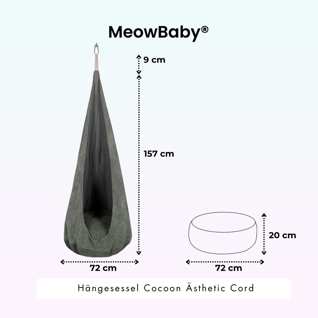 MeowBaby Hängesessel Cocoon Ästhetic Cord