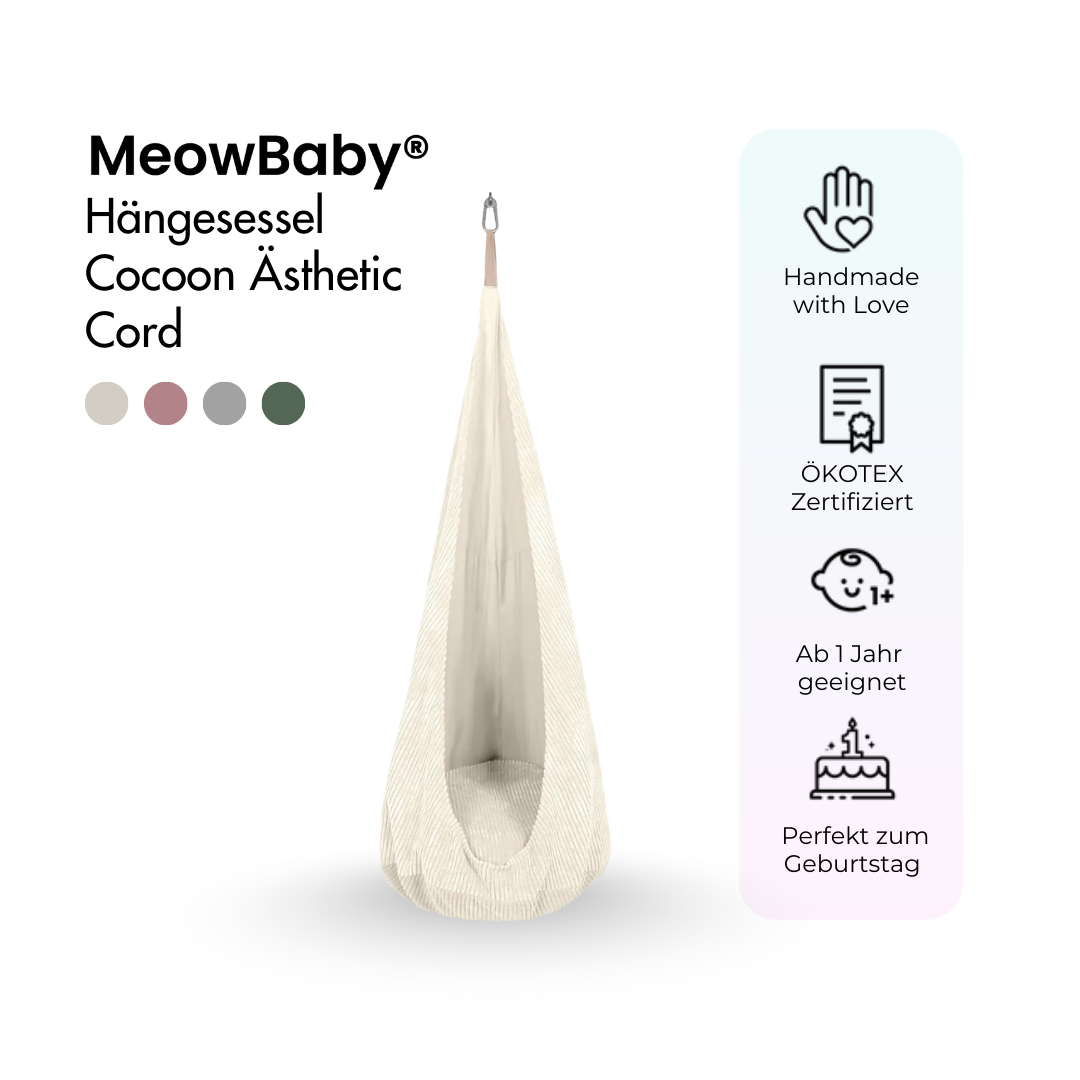 MeowBaby Hängesessel Cocoon Ästhetic Cord