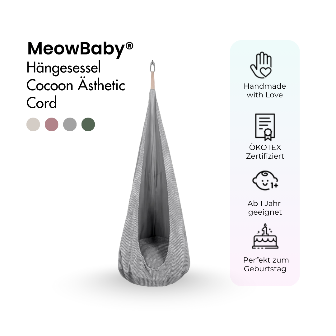 MeowBaby Hängesessel Cocoon Ästhetic Cord