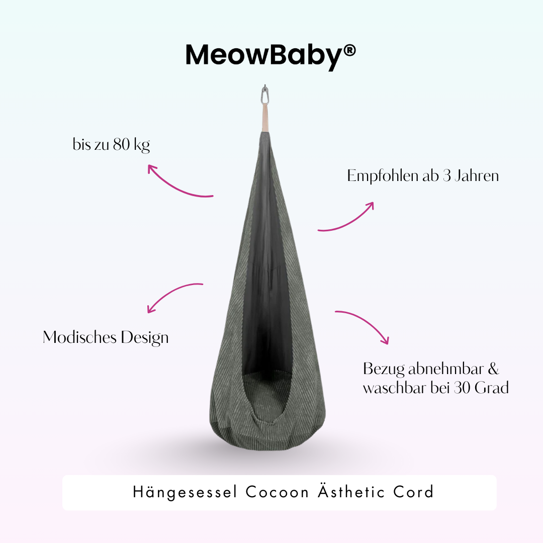 MeowBaby Hängesessel Cocoon Ästhetic Cord
