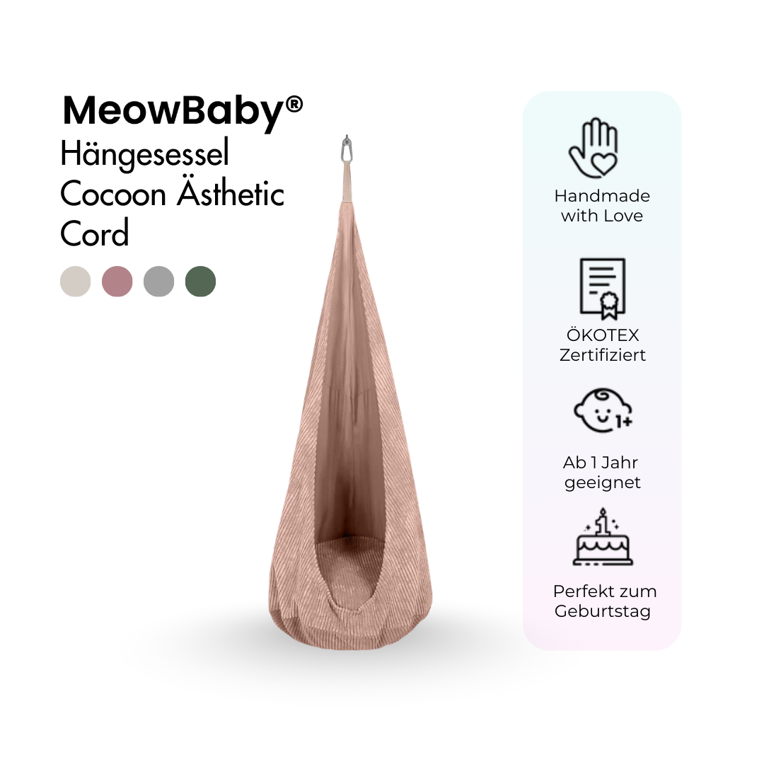 MeowBaby Hängesessel Cocoon Ästhetic Cord