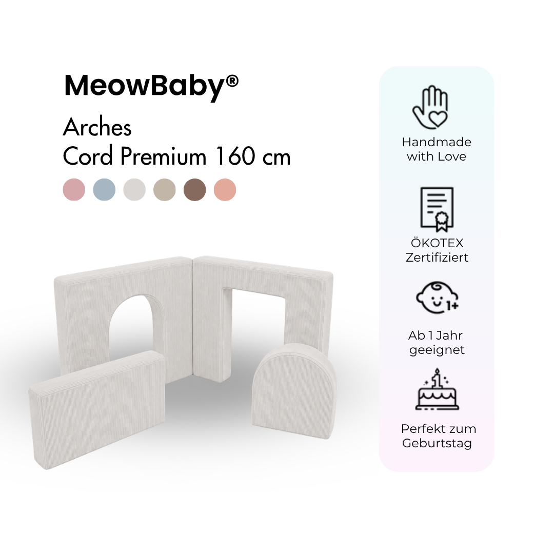 MeowBaby Arches Cord Premium 160 cm - Slim Cord Edition