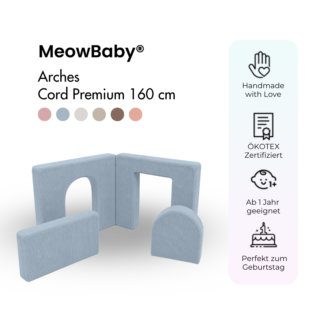 MeowBaby Arches Cord Premium 160 cm - Slim Cord Edition