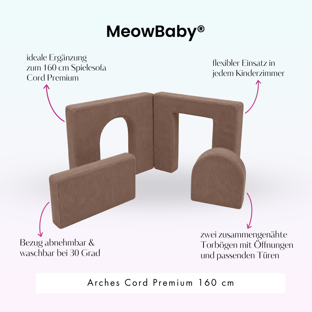 MeowBaby Arches Cord Premium 160 cm - Slim Cord Edition