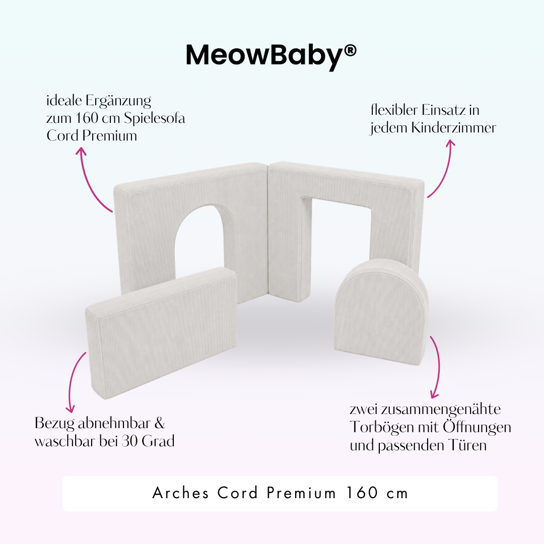 MeowBaby Arches Cord Premium 160 cm - Slim Cord Edition