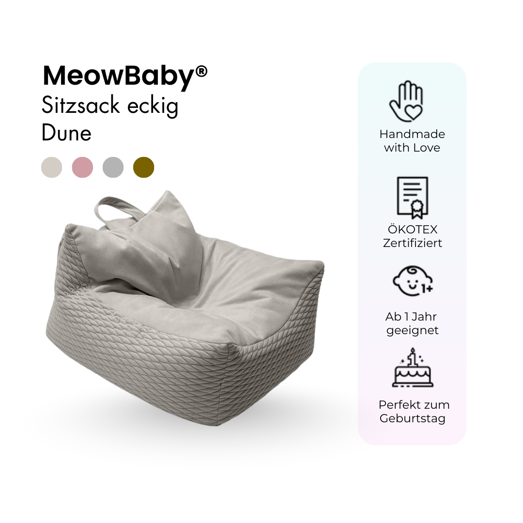 Meowbaby Sitzsack Dune eckig