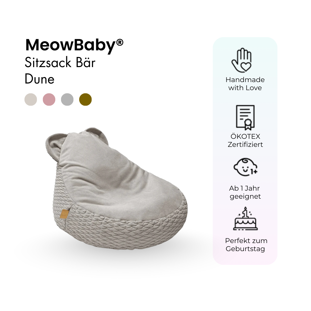 MeowBaby Sitzsack Dune Bär