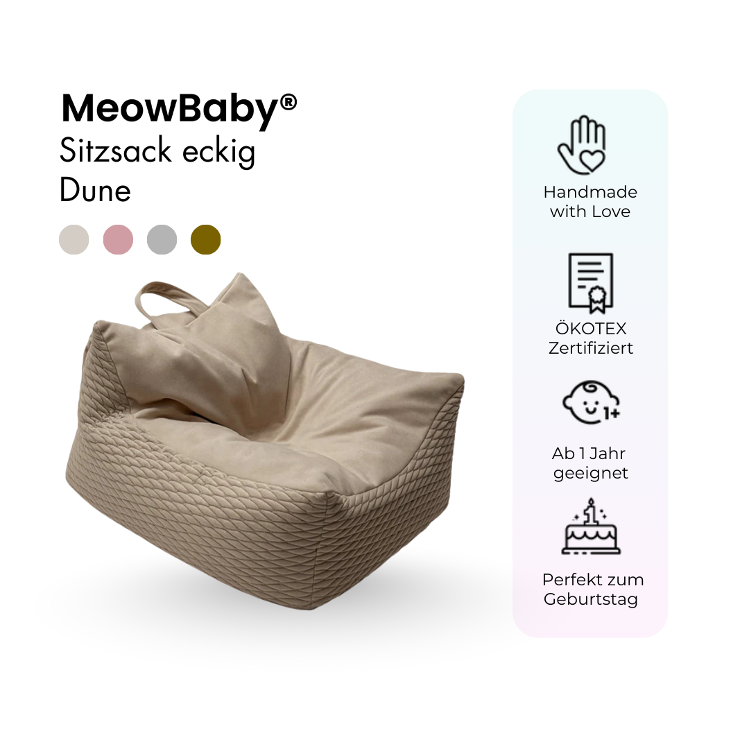 Meowbaby Sitzsack Dune eckig