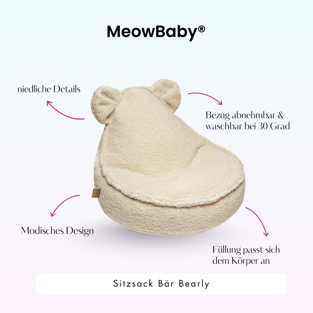 MeowBaby Sitzsack Bearly Bär