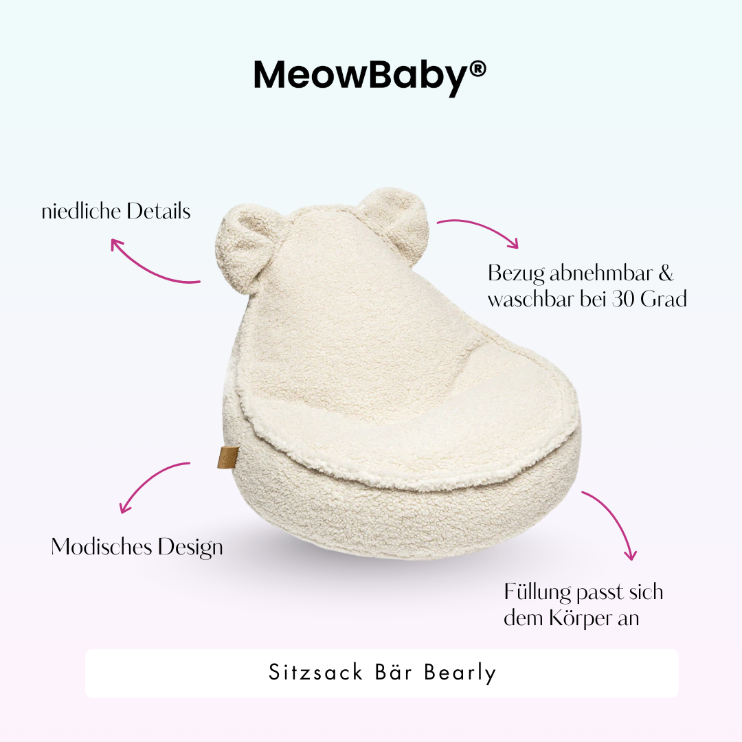 MeowBaby Sitzsack Bearly Bär