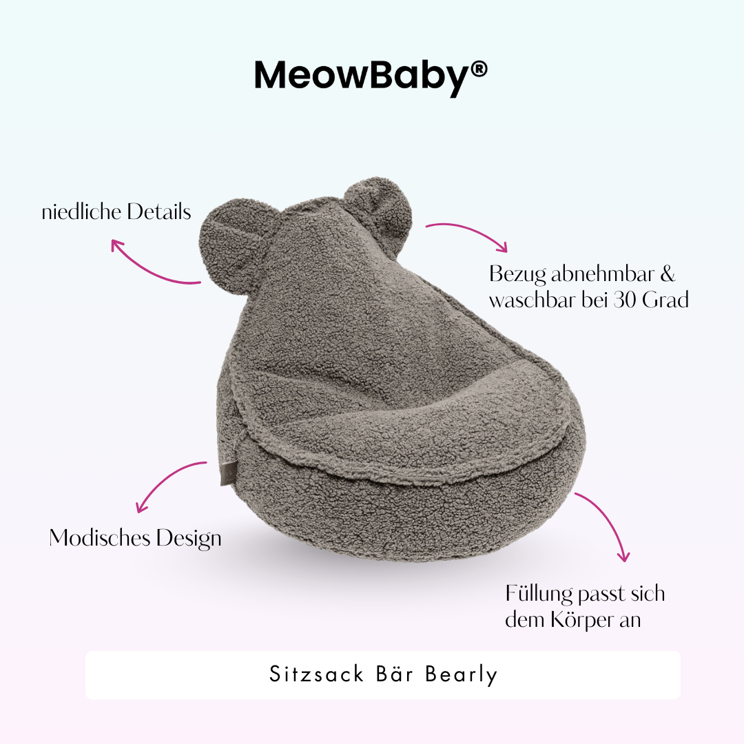 MeowBaby Sitzsack Bearly Bär