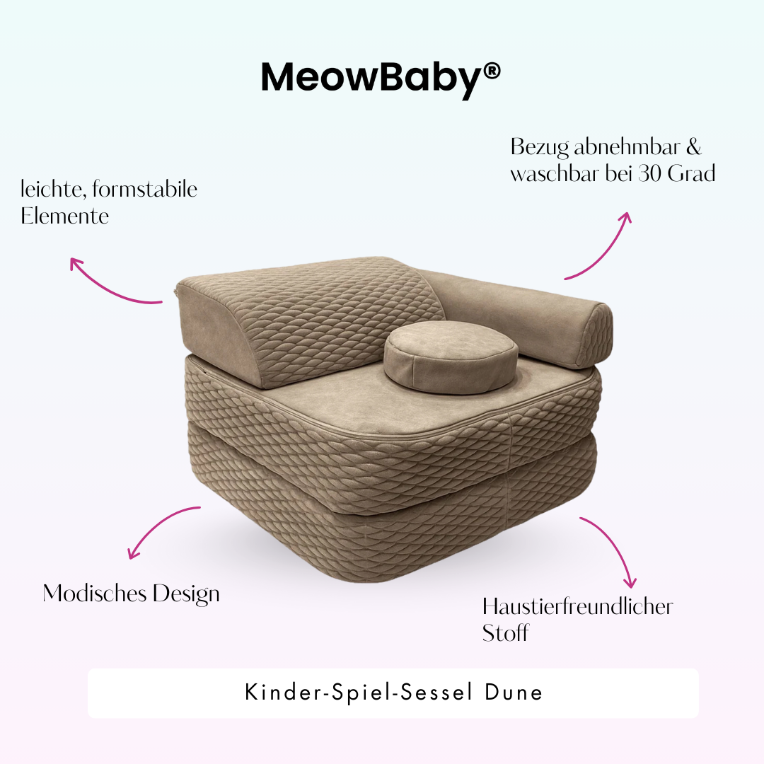 Meowbaby Kinder-Spiel-Sessel Dune